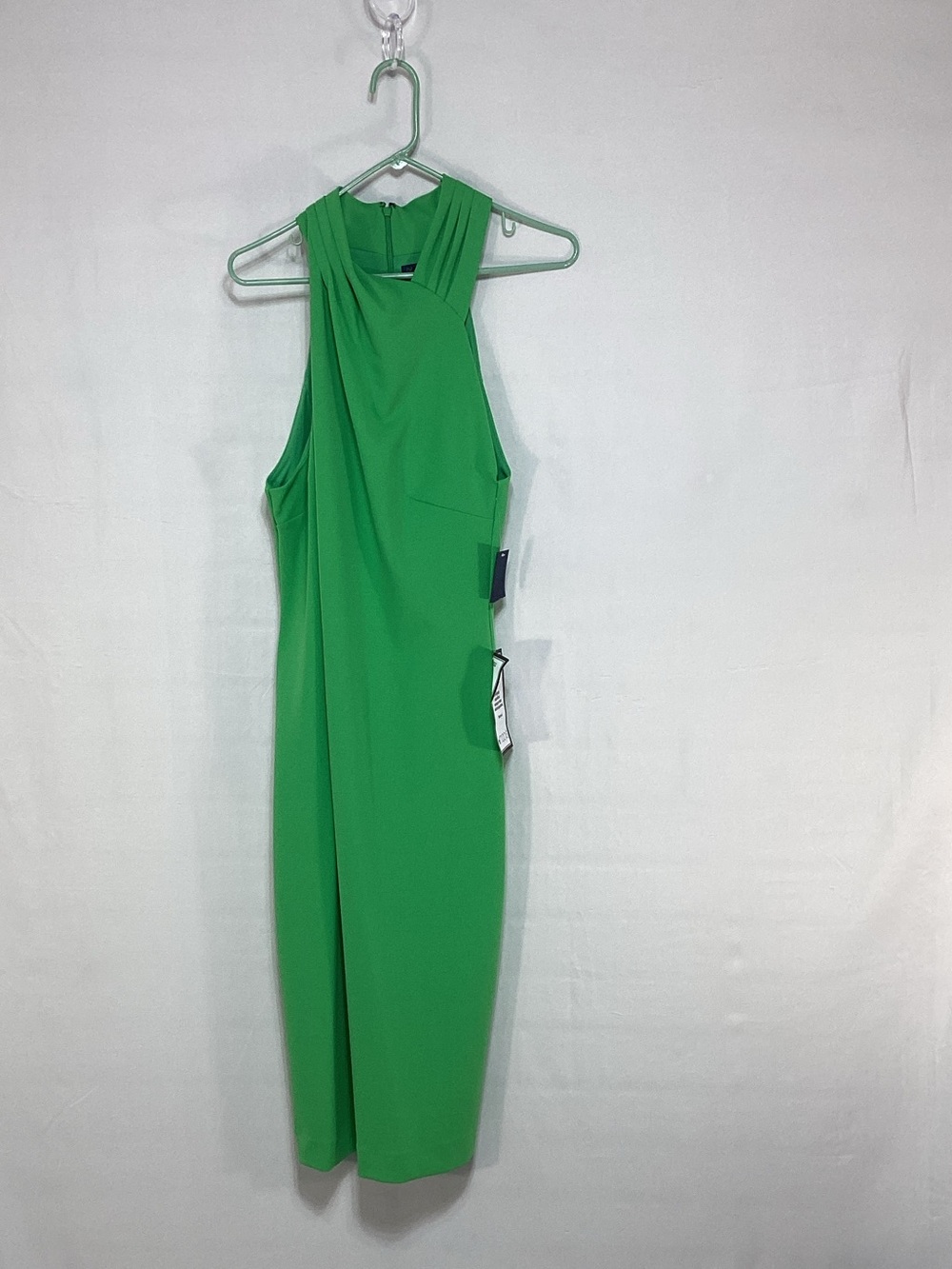 NWT XL RACHEL Rachel Roy Bright Green Sleeveless Midi Dress